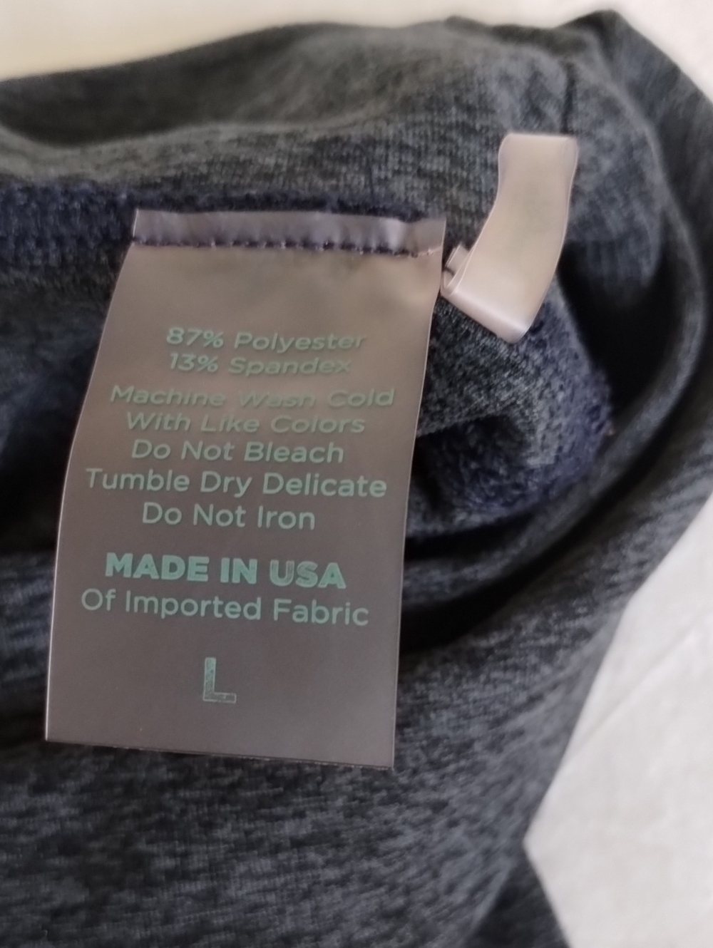 Bombshell Toned 7/8 High-Waist Sculpting Leggings with Pockets - Charcoal Gray L - Picture 13 of 16